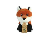Eco Nation Pluchen knuffel - mini - vos - 13 cm - thumbnail