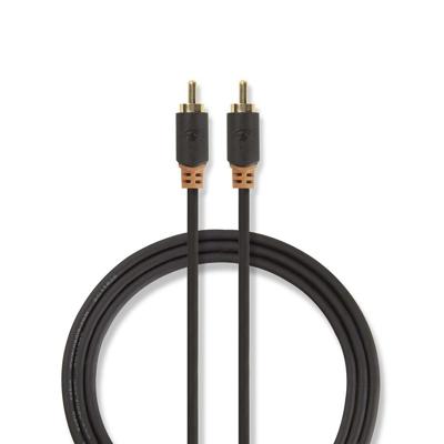 Digitale Audiokabel | RCA male - RCA male | 1,0 m | Antraciet