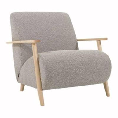 Kave Home Fauteuil 'Meghan' kleur Lichtgrijs