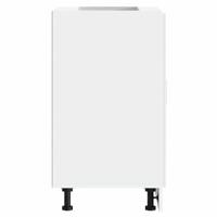 Keuken onderkast "Porto" bewerkt hout hoogglans wit - thumbnail