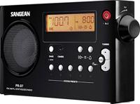Sangean PR-D7 Transistorradio VHF (FM), Middengolf Zwart - thumbnail