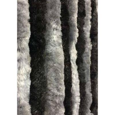 Vliegengordijn Kattenstaarten Zwart-Wit gemeleerd - 90cm x 220cm