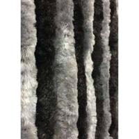 Vliegengordijn Kattenstaarten Zwart-Wit gemeleerd - 90cm x 220cm - thumbnail