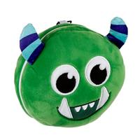 Relaxeazzz Pluche Monstarz Monster Rond Reiskussen & Slaapmasker - Groen - thumbnail