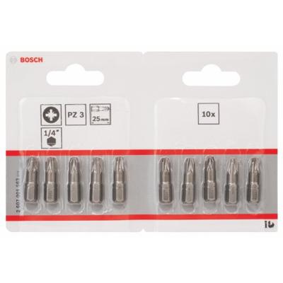 Bosch Accessoires Bit extra-hard PZ 3, 25 mm 10st - 2607001563 Bosch Accessoires Bit extra-hard PZ 3, 25 mm 10st - 2607001563