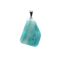 Edelsteen Hanger Amazoniet Fantasievorm (3 cm) - thumbnail