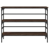 Wandtafel 100x32x75 cm bewerkt hout bruin eikenkleur - thumbnail