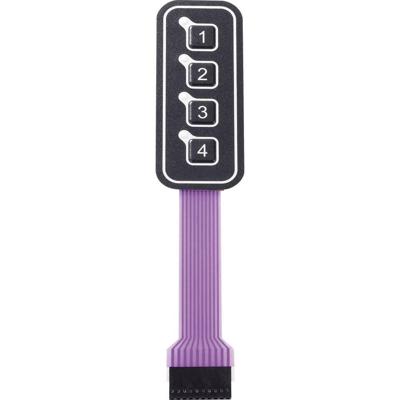 APEM AC3559ILL Folietoetsenbord Keypad matrix 1 x 4 1 stuk(s)