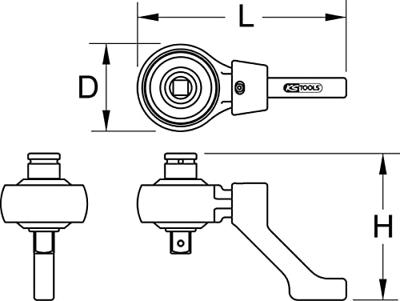 KS Tools 516.3705 5163705 Draaimoment-versterker - thumbnail