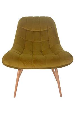 Artistiq Fauteuil 'Jurre' Velvet, kleur Geel