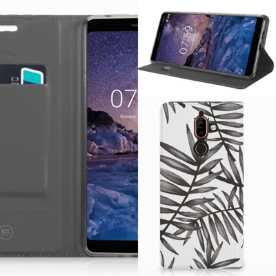 Nokia 7 Plus Smart Cover Leaves Grey Nokia 7 Plus Smart Cover Leaves Grey