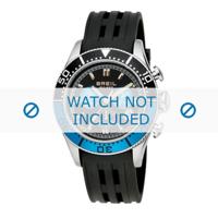 Breil horlogeband BW0405 Rubber Zwart - thumbnail