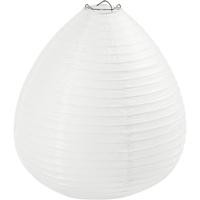 Creativ Company Rijstpapier lamp wit druppel, 27cm - thumbnail