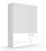 Romanette Romanette flanel hoeslaken Zilver 90x220 - thumbnail