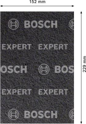 Bosch Accessoires Expert N880 vliespad voor handmatig schuren 152 x 229 mm, middelhard S - 1 stuk(s) - 2608901213