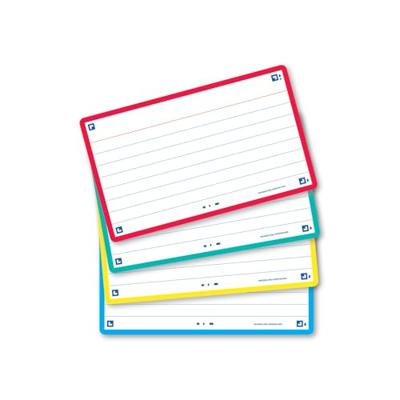 Oxford Flash 2.0 flashcard starterkit, gelijnd, A7, assorti, pak van 80 vel