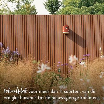 Vogelhuis cosy 18 cm toscaans rood elho - Elho