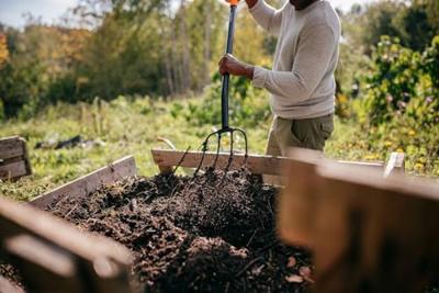 Fiskars 1070674 Compostvork Werkbreedte 22 cm D-greep - thumbnail