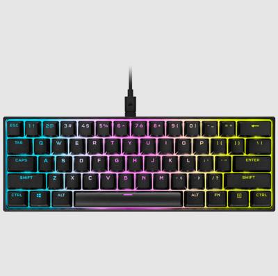 Corsair K65 RGB Mini Mechanisch Gaming Toetsenbord Cherry MX Red Qwerty Corsair K65 RGB Mini Mechanisch Gaming Toetsenbord Cherry MX Red Qwerty