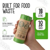 Eco Green Living Composteerbare afvalzakken 10 liter - 20 stuks - thumbnail