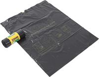 KOMO Afvalzak | Gerecycled LDPE | 60x80cm | grijs | 20 rol - thumbnail