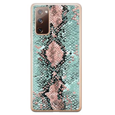 Samsung Galaxy S20 FE siliconen hoesje - Snake pastel