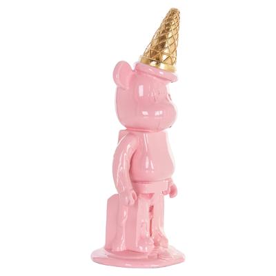 Richmond Decoratie 'Icebear' 40cm hoog, kleur Roze