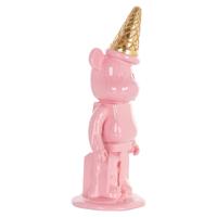 Richmond Decoratie 'Icebear' 40cm hoog, kleur Roze - thumbnail