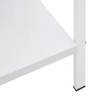 Boekenkast met 3 schappen 60x27,6x90,5 cm bewerkt hout wit - thumbnail