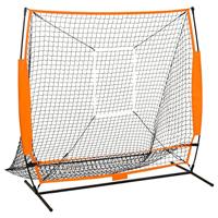 VidaXL Honkbaltrainingsnet 174x76x158,5 cm zwart - thumbnail