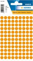 Etiket herma 1844 rond 8mm fluor oranje 540st - thumbnail