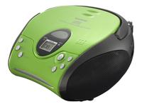 Lenco SCD24 - CD-speler voor kinderen - CD-radio - stereosysteem - boombox - FM-radiotuner - trackgeheugen - 2 x 1,5 W RMS-vermogen - AC- en batterijvoeding - groen zwart - thumbnail