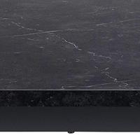 Bendt Eettafel 'Per' Marmerlook, 160 x 90cm, kleur zwart - thumbnail