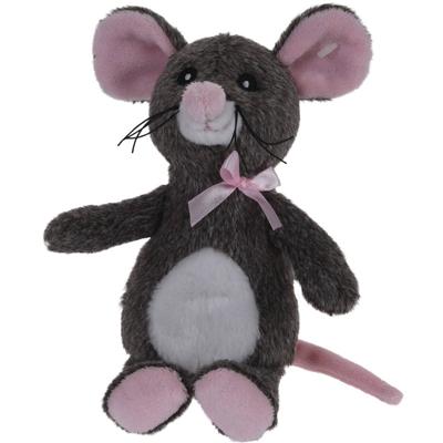 Tender Toys knuffelmuis 20 cm grijs Tender Toys knuffelmuis 20 cm grijs