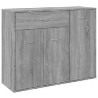 Dressoir 88x30x70 cm bewerkt hout grijs sonoma eikenkleurig - thumbnail