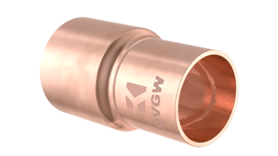 Kirchhoff Reduceerkoppeling koper blank, 18 mmA x 15 mm, 1 socket, (5243) - 989073017