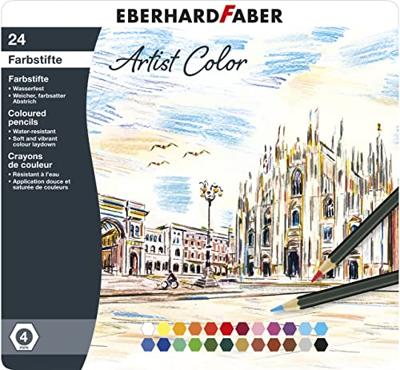Eberhard Faber EF-516124 Kleurpotloden Metaaletui A 24 Stuks