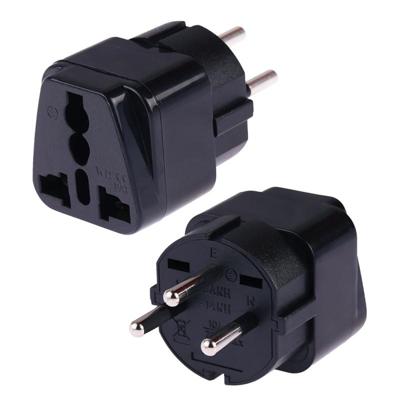 Draagbare universele aansluiting naar Israël Plug Power Adapter reislader (zwart)