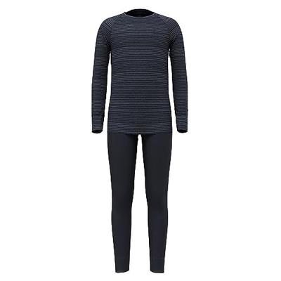 Odlo Long Active Warm Eco Set Thermoset Kinderen India Ink - Folkstone Gray 140