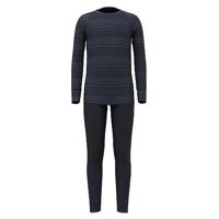 Odlo Long Active Warm Eco Set Thermoset Kinderen India Ink - Folkstone Gray 140 - thumbnail