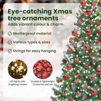 Kunstkerstboom met 300 LED Groen 180 cm PVC en Staal - thumbnail