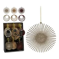 Kerstornament Rond Glitter Ø10cm Assorti 1st - thumbnail