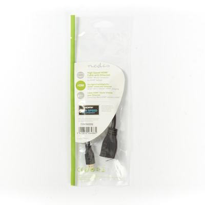 Nedis High Speed ??HDMI-Kabel met Ethernet | 0.2 m | 1 stuks - CVGP34790BK02 CVGP34790BK02