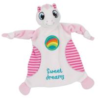 Nici knuffeldoekje eenhoorn Fyala 28 x 24 cm polyester roze - thumbnail