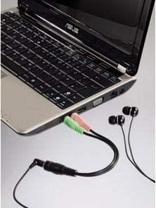 Hama Jack Adapter 4 Pins 3.5 Mm Jack Socket To 2x 3.5 Mm Jack Plug