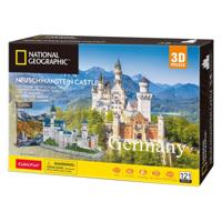 Cubic Fun 3d puzzel national geographic neuschwanstein kasteel - thumbnail