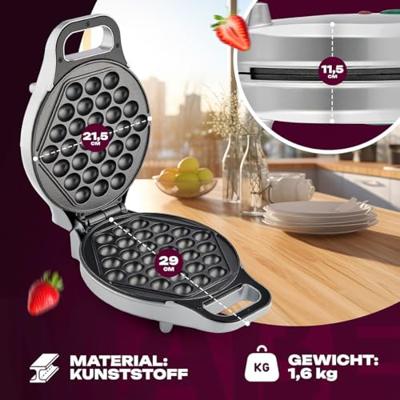 Clatronic WA 3772 Wafelijzer Anti-aanbaklaag Zilver Clatronic WA 3772 Wafelijzer Anti-aanbaklaag Zilver