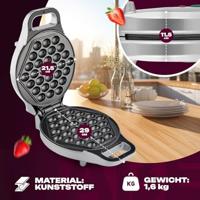 Clatronic WA 3772 Wafelijzer Anti-aanbaklaag Zilver - thumbnail