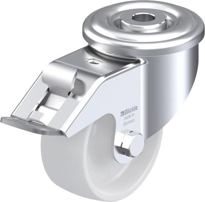 Blickle LER-PO 75G-FI Zwenkwiel met rem Wieldiameter: 75 mm Draagvermogen (max.): 150 kg 1 stuk(s) Blickle LER-PO 75G-FI Zwenkwiel met rem Wieldiameter: 75 mm Draagvermogen (max.): 150 kg 1 stuk(s)