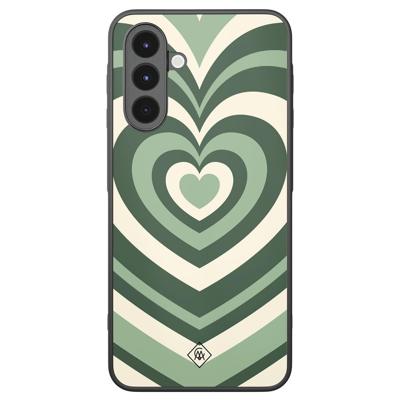 Samsung Galaxy A16 hoesje - Hart swirl groen